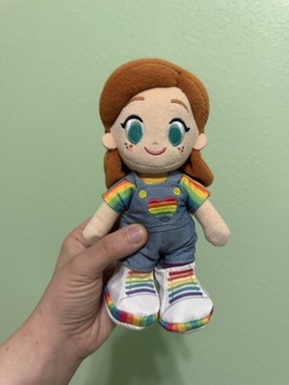 Disney NUIMO Anna Plush Doll With Pride Overall Outfit